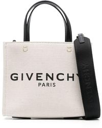 Givenchy - Logo-print Mini Canvas Tote Bag - Lyst