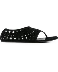 Alaïa - Neo Vienne Flat Sandals - Lyst