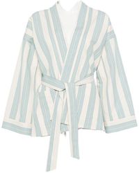 forte_forte - Striped Kimono Jacket - Lyst