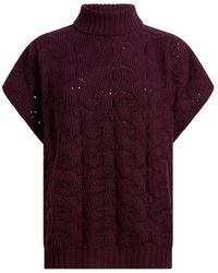 Etro - Wool Blend Polo Shirt - Lyst