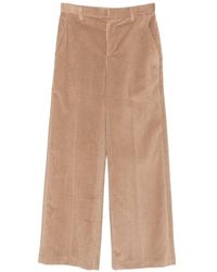 Brunello Cucinelli - Velvet Wide-Leg Trousers - Lyst