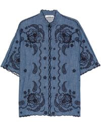 Zimmermann - Aster Denim Shirt - Lyst