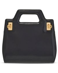 Ferragamo - Wanda Mini Leathr Top-handle Bag - Lyst