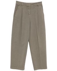 Via Masini 80 - Cotton Trousers By - Lyst