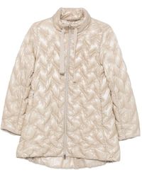 Herno - Quilted Midi Down Jacket - Lyst