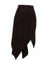 Alaïa - Twisted Midi Skirt - Lyst