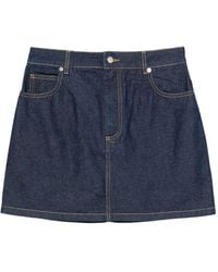 Maison Kitsuné - Denim Mini Skirt - Lyst