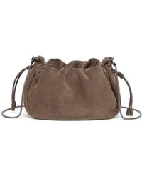 Brunello Cucinelli - Leather Shoulder Bag - Lyst