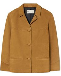 Tory Burch - Single-Breasted Suede Blazer - Lyst