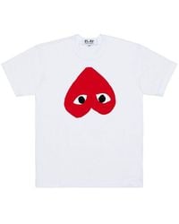 COMME DES GARÇONS PLAY - Cotton T-Shirt - Lyst