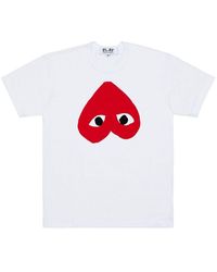 COMME DES GARÇONS PLAY - Cotton T-Shirt - Lyst