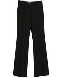 Via Masini 80 - Wool Flared Leg Trousers - Lyst