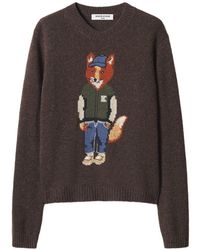 Maison Kitsuné - Dressed Fox Wool Jumper - Lyst