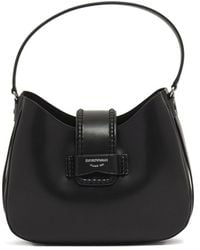 Emporio Armani - Medium Leather Hobo Bag - Lyst