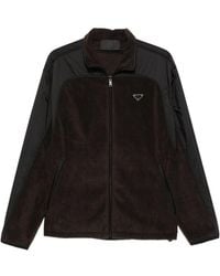 Prada - Re-Nylon And Fleece Blouson Jacket - Lyst