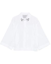 Iceberg - T-Shirt With Eyelets - Lyst