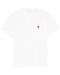 Ami Paris - Monogram Organic Cotton T-Shirt - Lyst