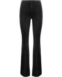 F.it - Velvet-Effect Flared Trousers - Lyst