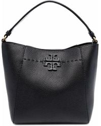 Tory Burch - Mcgraw Small Leather Bucket Bag - Lyst