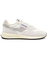Autry - Reelwind Low Sneakers In White Nylon And Suede - Lyst