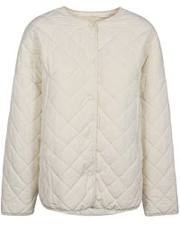 Sandbeige - Quilted Nylon Jacket - Lyst