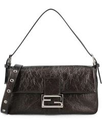Fendi - Baguette Leather Shoulder Bag - Lyst