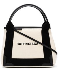 Balenciaga - Cabas Xs Organic Cotton Tote Bag - Lyst