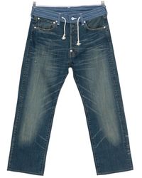 JUNYA WATANABE X LEVI'S JEANS - Denim Cotton Jeans - Lyst