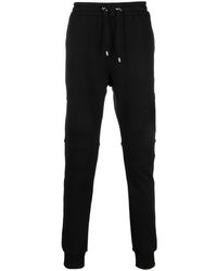 Balmain - Organic Cotton Fitted Track Pants - Lyst