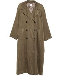 Alysi - Double-Breasted Trench Coat - Lyst