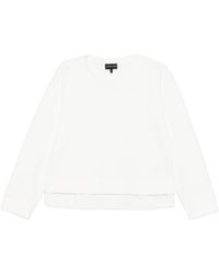 Emporio Armani - Logo Cotton Sweatshirt - Lyst
