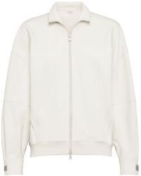 Brunello Cucinelli - Cotton Zipped Sweatshirt - Lyst