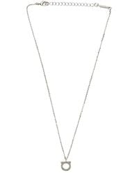 Ferragamo - Gancini Crystal Necklace - Lyst