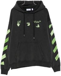 Off-White c/o Virgil Abloh - Bacco Arrow Skate Cotton Hoodie - Lyst