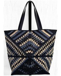 Loewe - Puzzle Fold Xl Rafia Tote Bag - Lyst