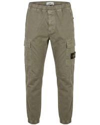 Stone Island - Cotton Cargo Trousers - Lyst