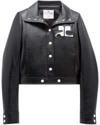 Courreges - Courrèges Vinyl Reedition Jacket - Lyst