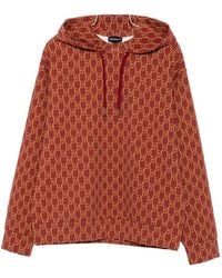 Emporio Armani - Printed Cotton Hoodie - Lyst