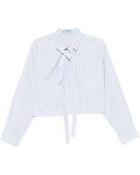 Prada - Camicia A Righe - Lyst
