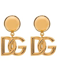 Dolce & Gabbana - Mini Logo Earrings - Lyst