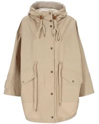 Moncler - Brunnera Long Parka Coat - Lyst