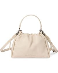 Brunello Cucinelli - Bucket Mellow Small Leather Handbag - Lyst