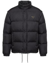 Prada - Re-Nylon Short Down Jacket - Lyst