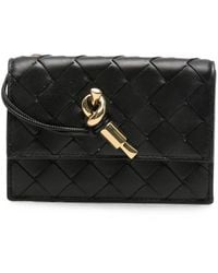 Bottega Veneta - Andiamo Leather Card Case - Lyst