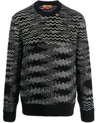 Missoni - Chevron Wool Blend Sweater - Lyst