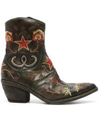 Fauzian Jeunesse - Embroidered Camperos Boots - Lyst
