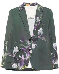 Sissiottostyle - Printed Single-Breasted Blazer Jacket - Lyst