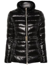 Herno - Belted High-Neck Down Jacket - Lyst