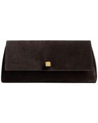 KHAITE - Audrey Leather Clutch - Lyst