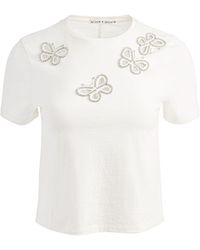 Alice + Olivia - Cindy Cut-Out T-Shirt - Lyst